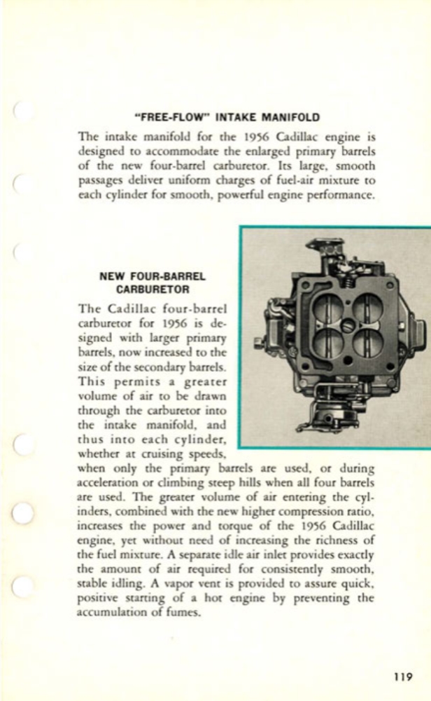 1956 Cadillac Salesmans Data Book Page 121